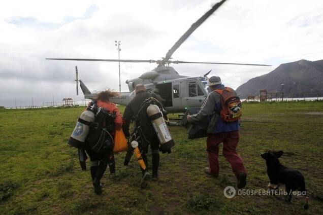 Вертолет упал на Камчатке