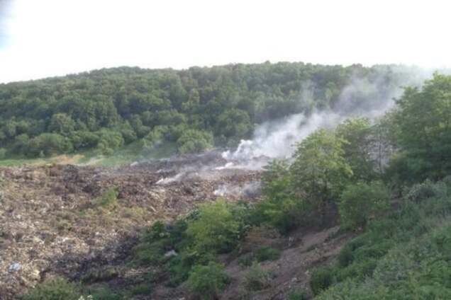 обвал на свалке