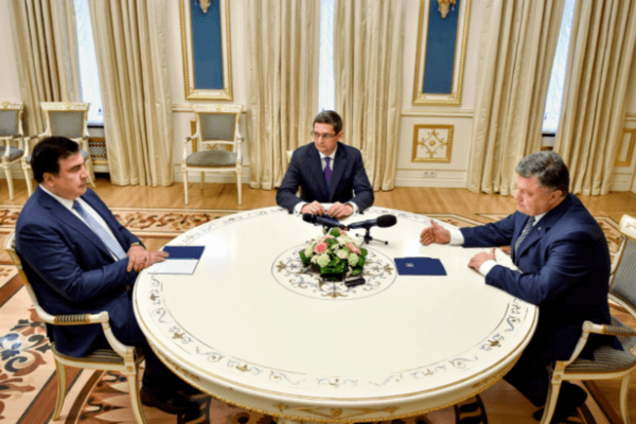Михеил Саакашвили, Петр Порошенко