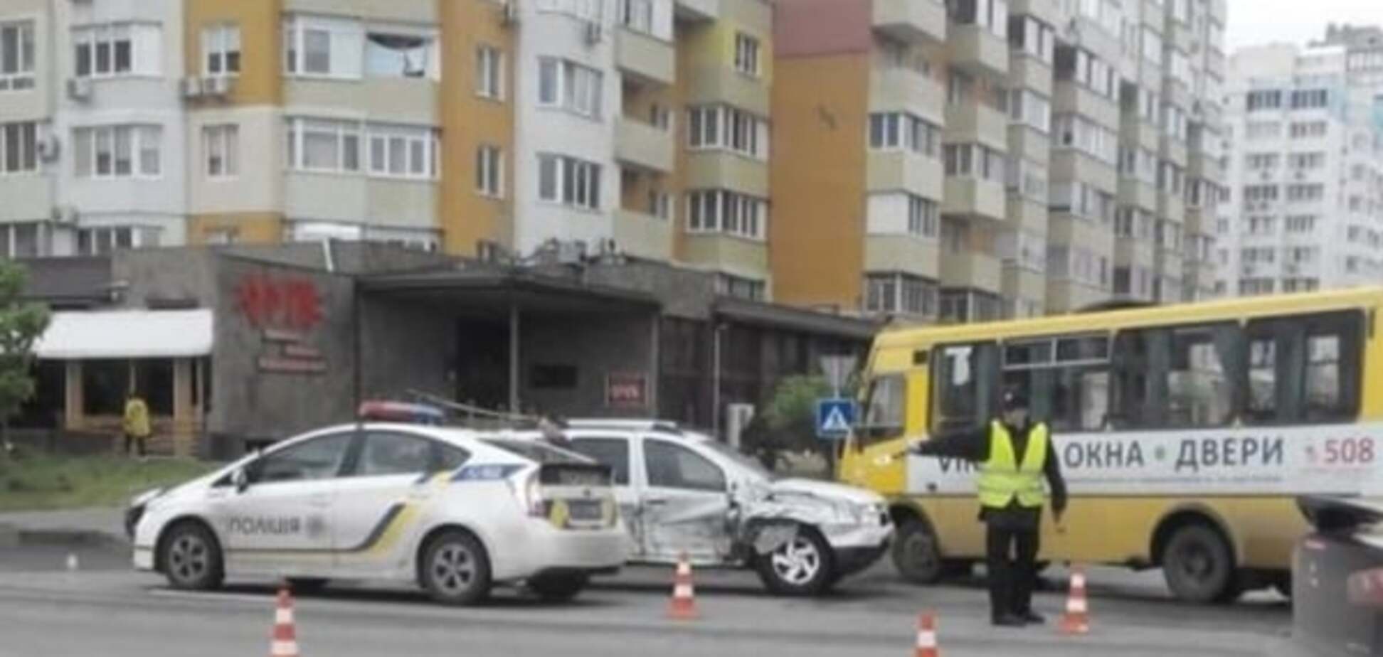 На Котовского в Одессе случилась авария на опасном перекрестке