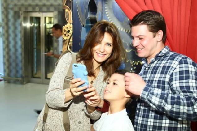 Екатерина Климова с мужем Гелой Месхи и сыном