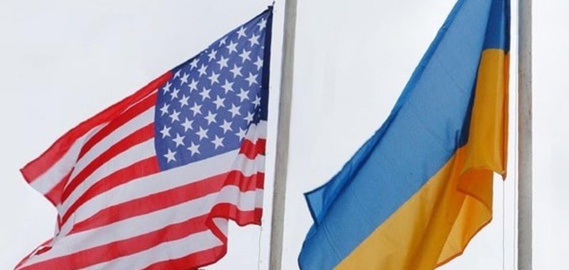 Прапори США і України