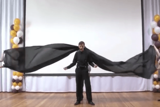 Выступление школьника