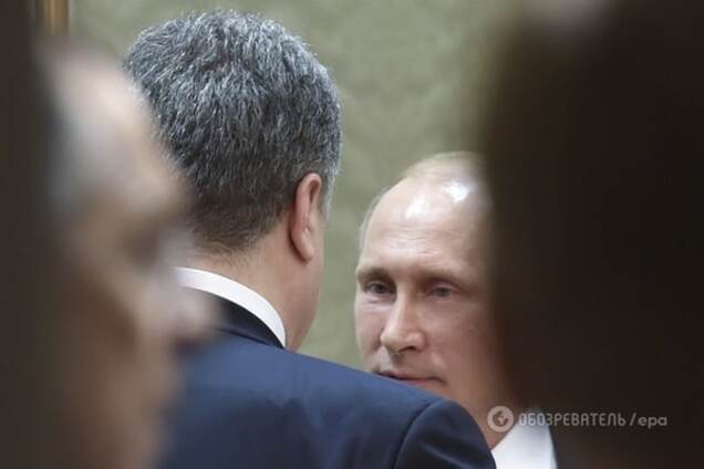 Петр Порошенко и Владимир Путин