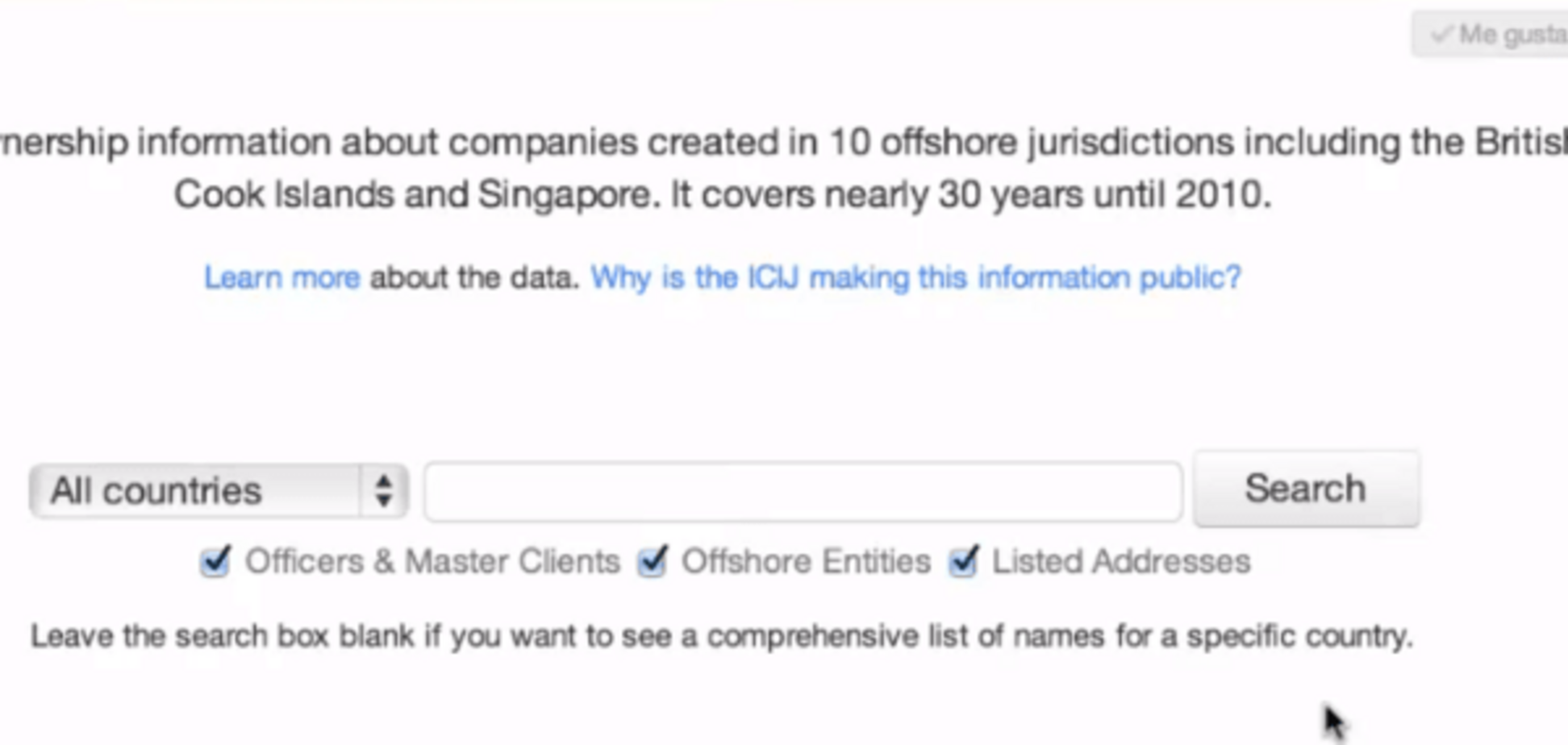 Как пользоваться базой данных 'Панамских документов': опубликована инструкция