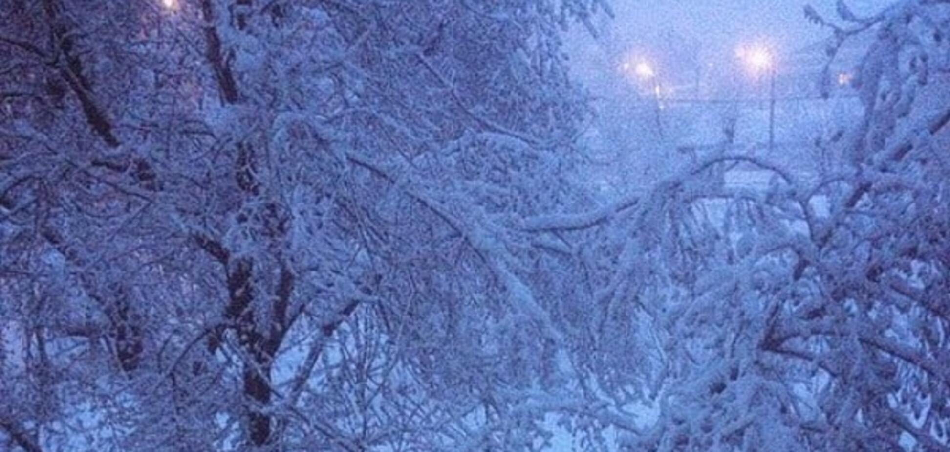 День Победы снег