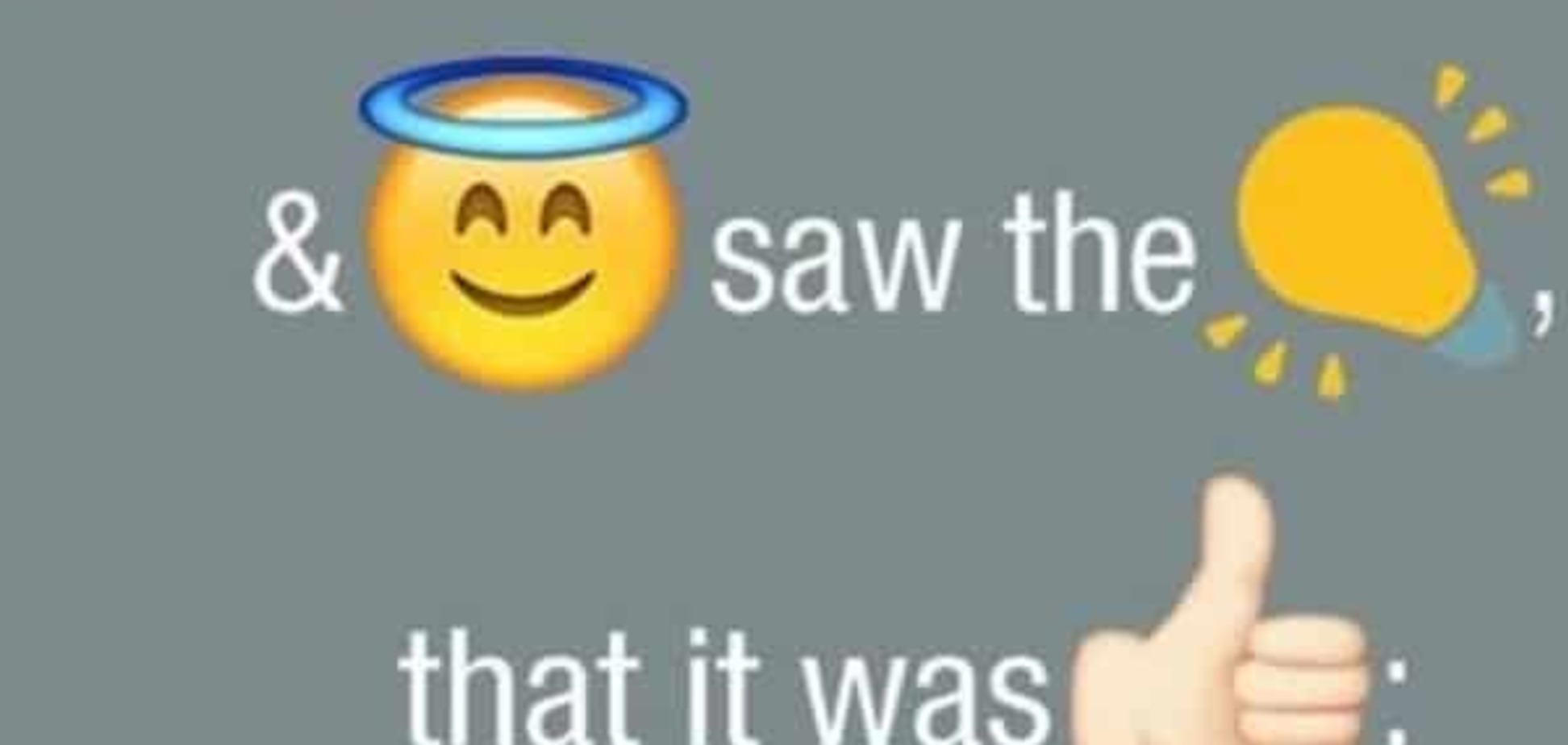 Все по канонам: в сети создали эмодзи-Библию на языке смайлов