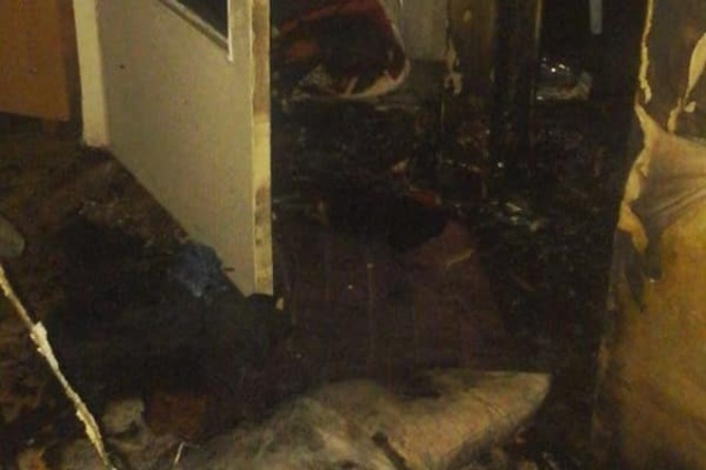 пожар в Киеве