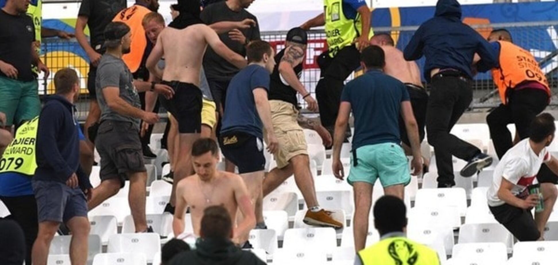 Англия – Россия драка