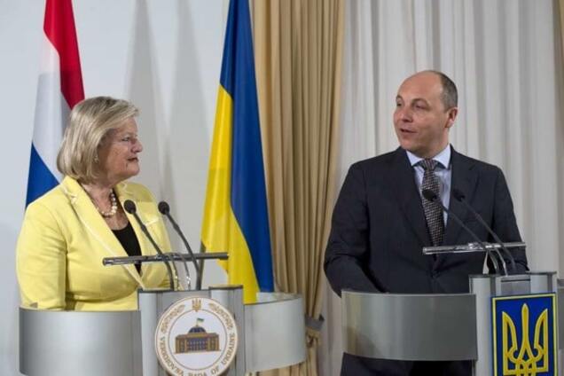 Анки Брукерс-Кноль і Андрій Парубій