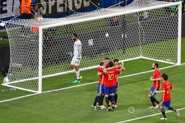 Евро-2016. Сборная Испании разгромила Турцию