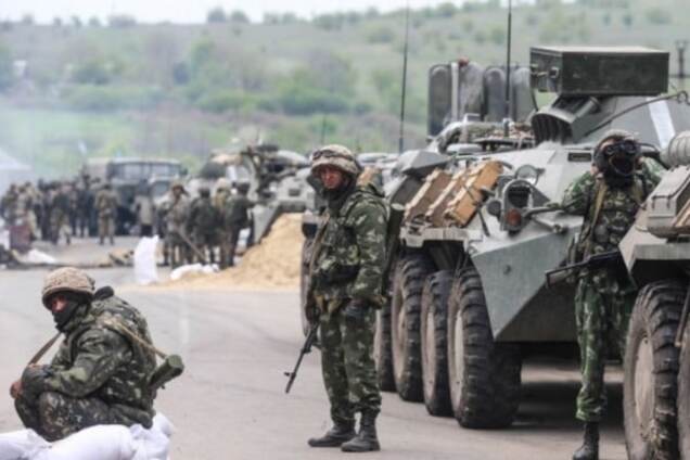 Бойцы Нацгвардии на Донбассе