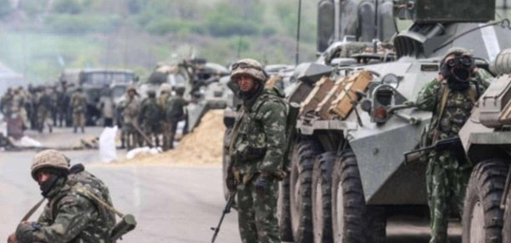 Бойцы Нацгвардии на Донбассе