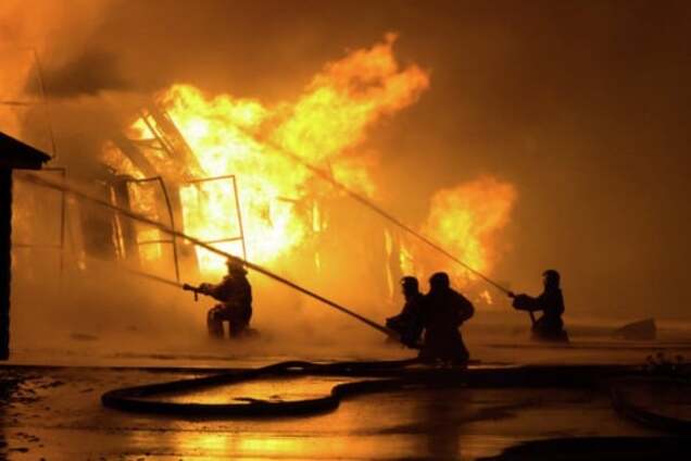 Пожар в Астраханской области