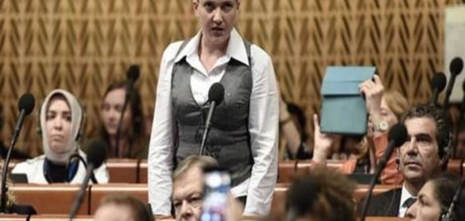 Перший виступ Савченко в ПАРЄ: Не знімайте санкцій з делегації РФ