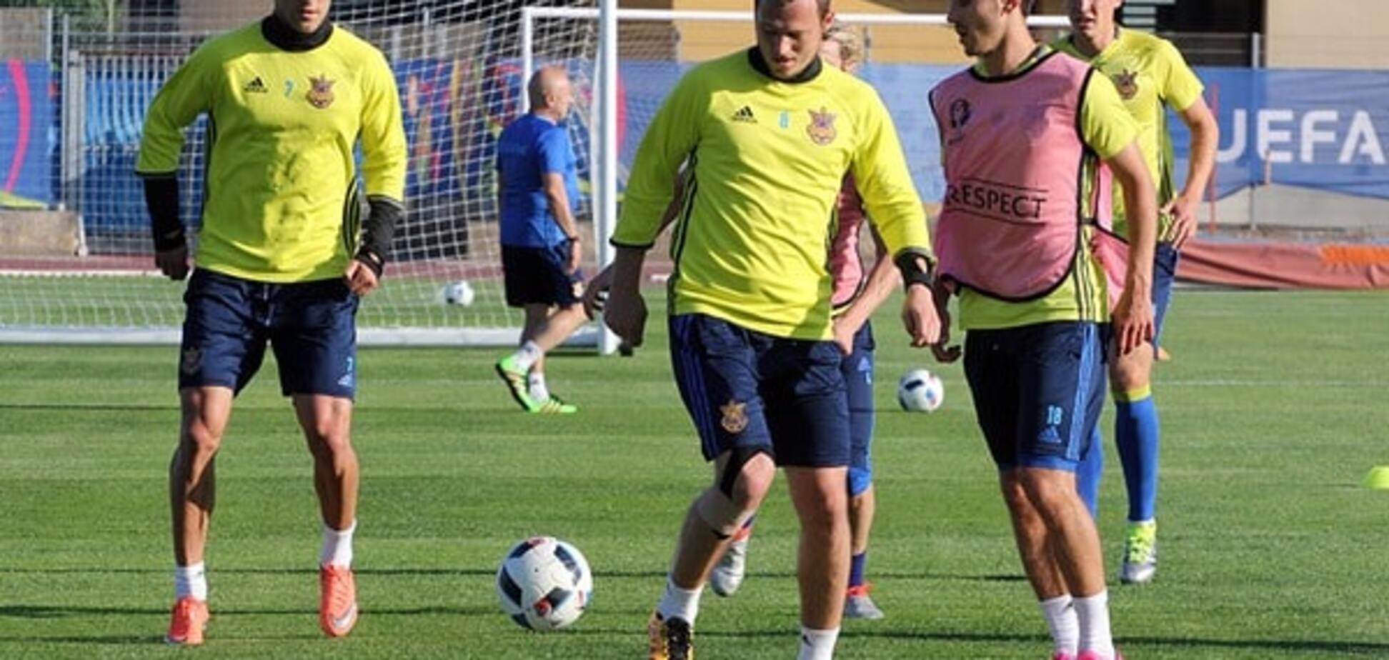 сборная Украины по футболу тренировка
