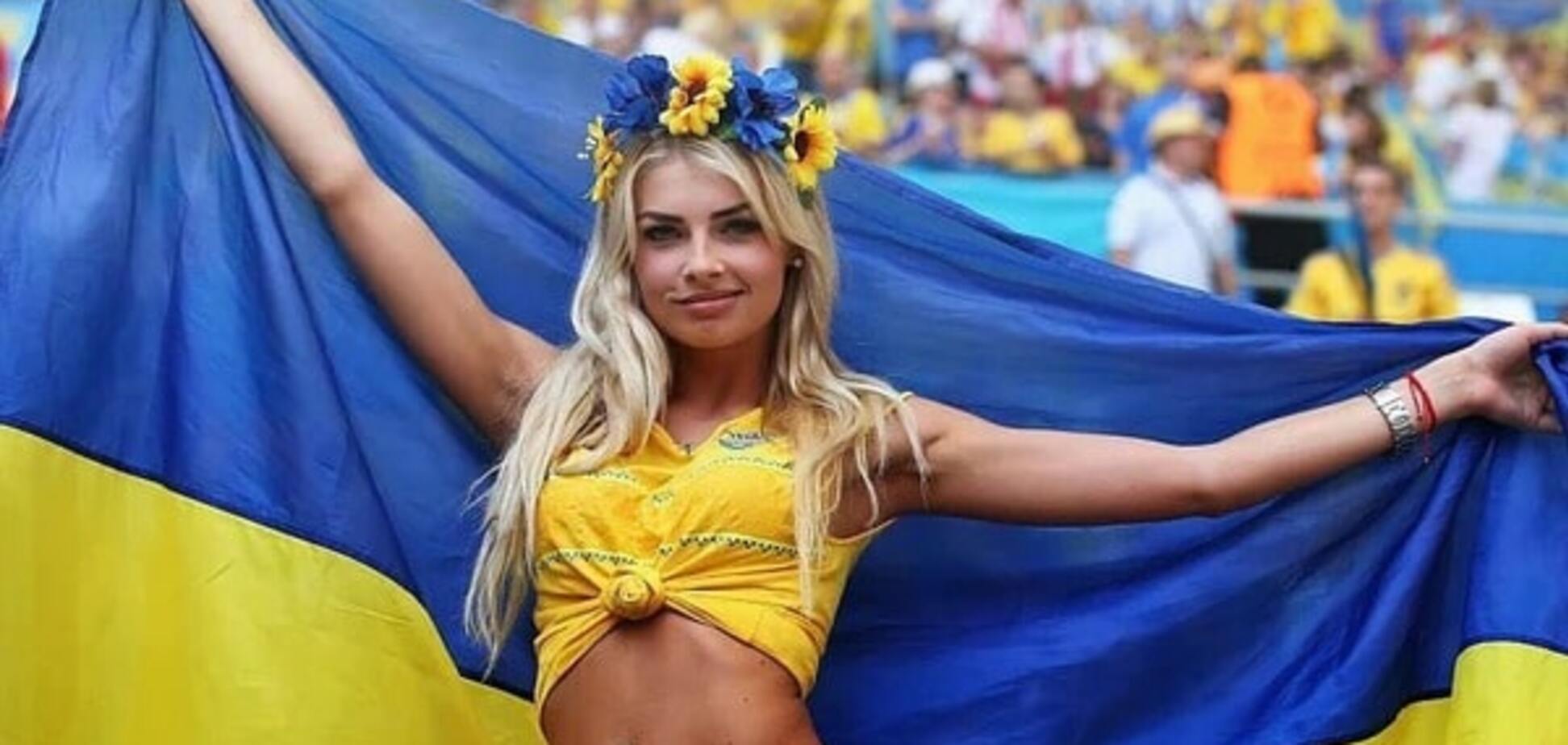 Украинская болельщица