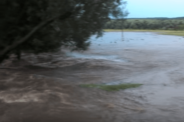 Последствия ливня на Полтавщине