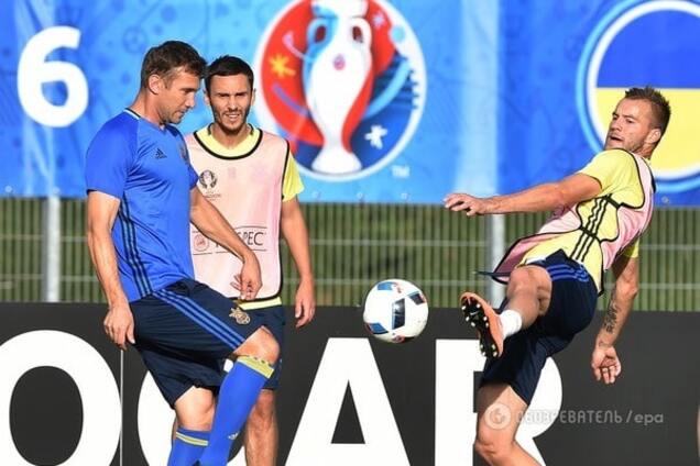 Сборная Украины тренировка