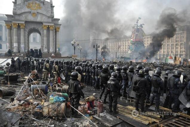 Беркут и милиция на Евромайдане