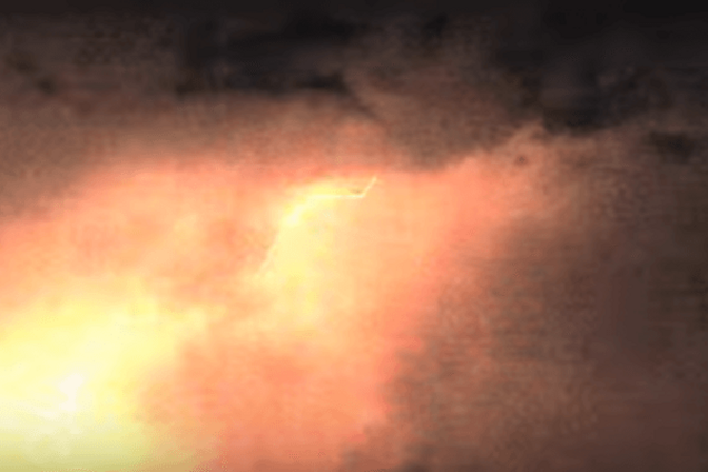 Вспышка от молнии