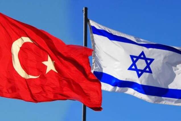 Флаг Турции, флаг Израиля