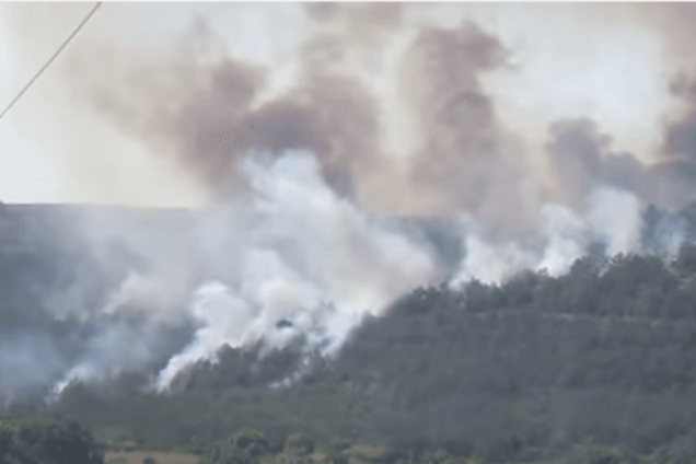 Пожар в селе Фруктовое