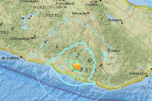 Землетрясение в Мексике