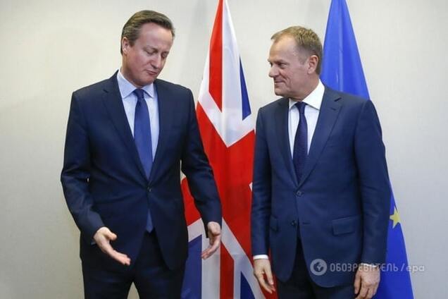 Дэвид Кэмерон, Дональд Туск