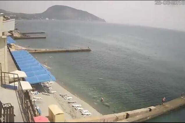 Пляж в Гурзуфе