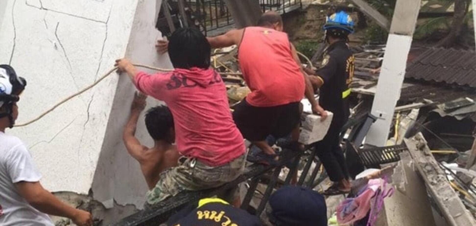 Обвал отеля в Таиланде