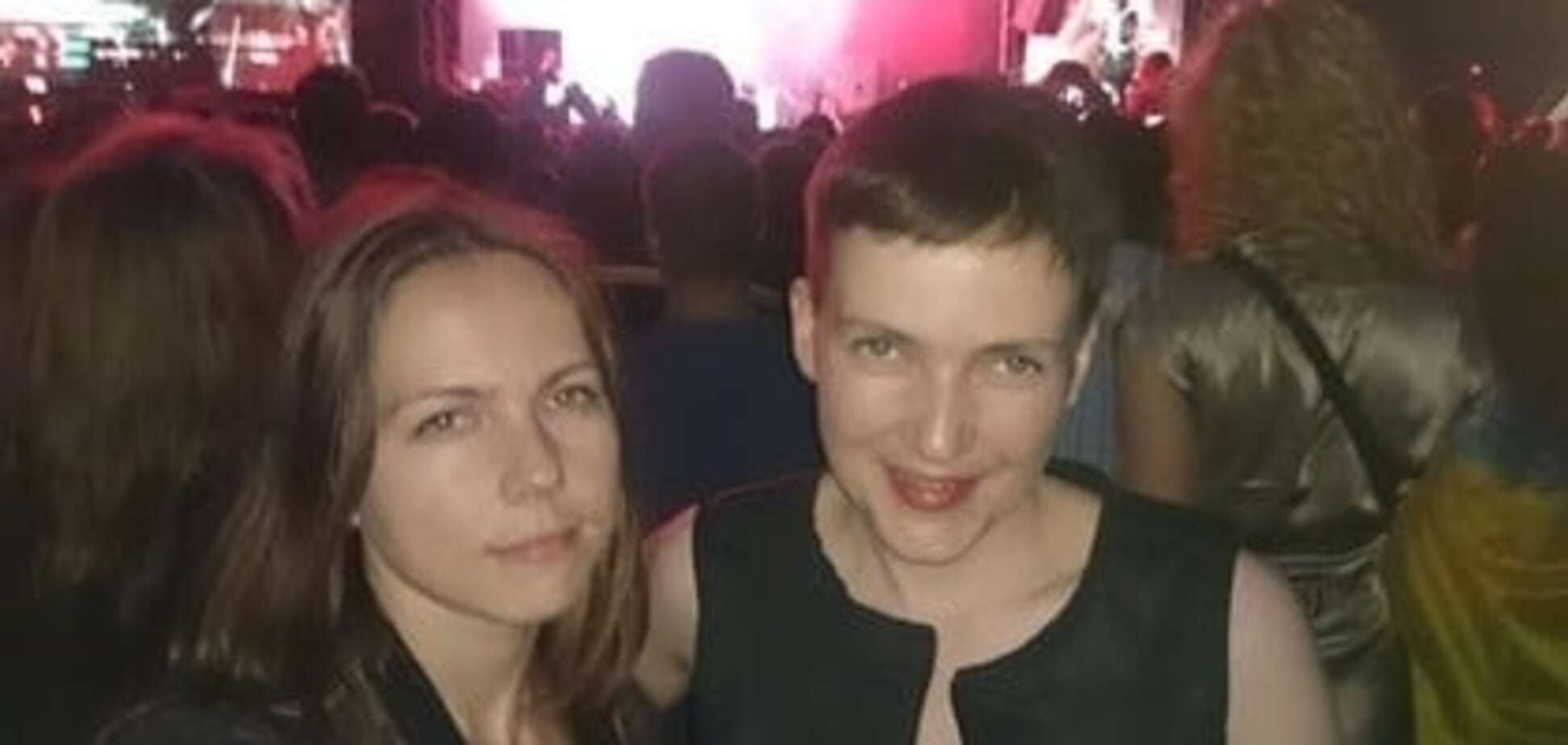 'Дякую Славо, за все': Савченко со своей сестрой побывали в Харькове на концерте 'Океан Ельзи'. Фото