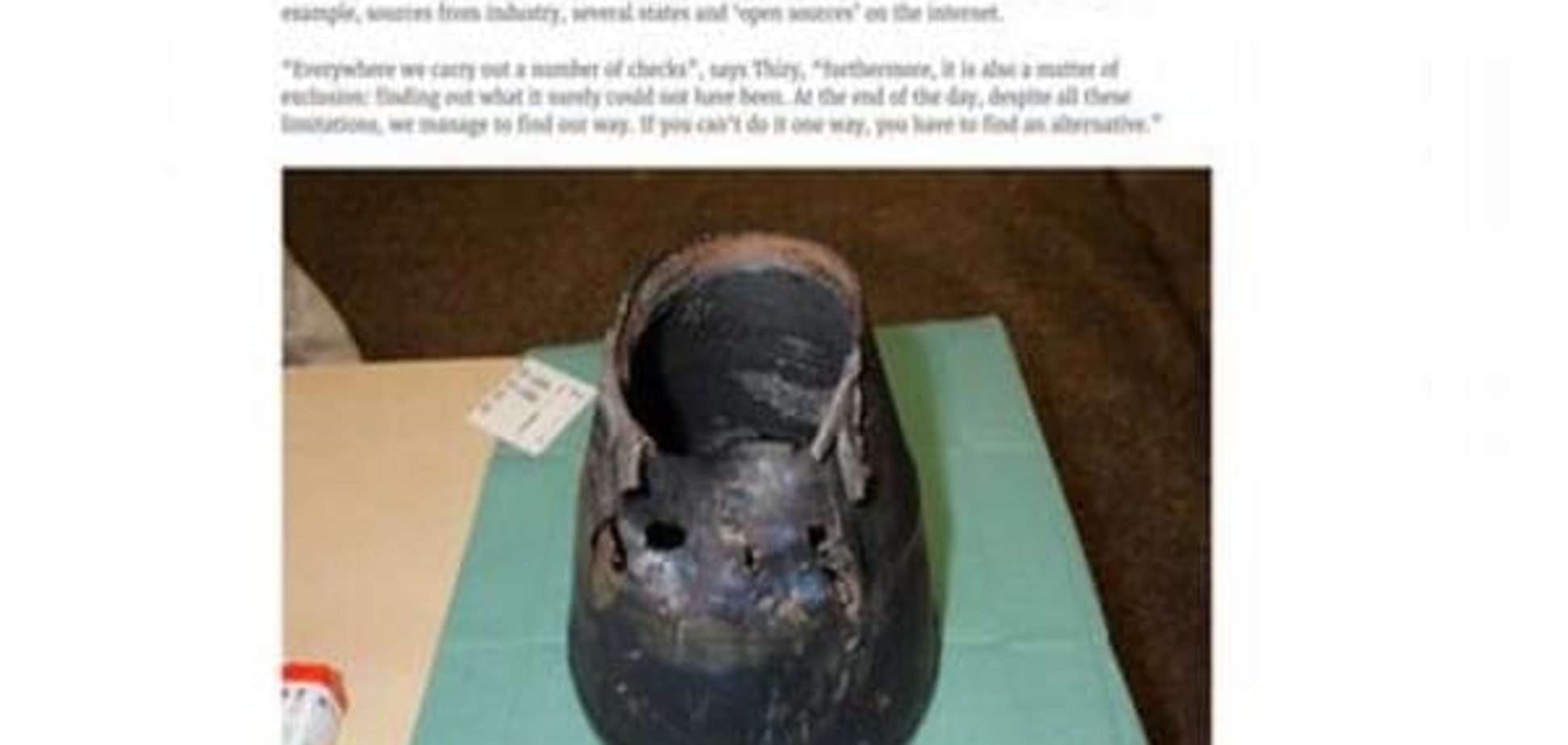 Розслідування MH17: слідчі опублікували фото знайденого фрагменту ракети 'Бука'