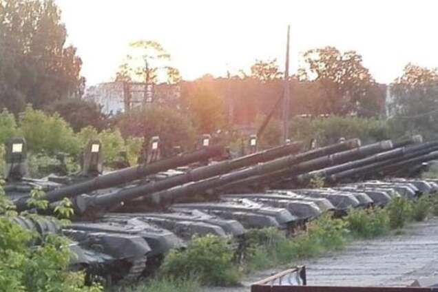 Российские танки на белорусской границе