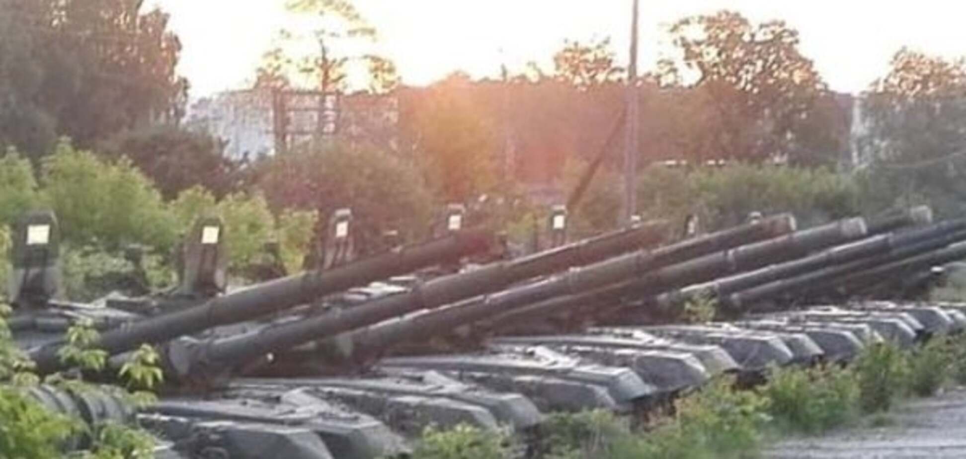 Российские танки на белорусской границе