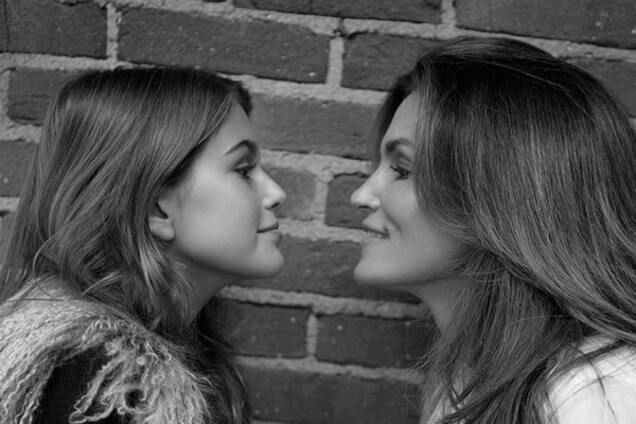 Кайя Гербер и Синди Кроуфорд