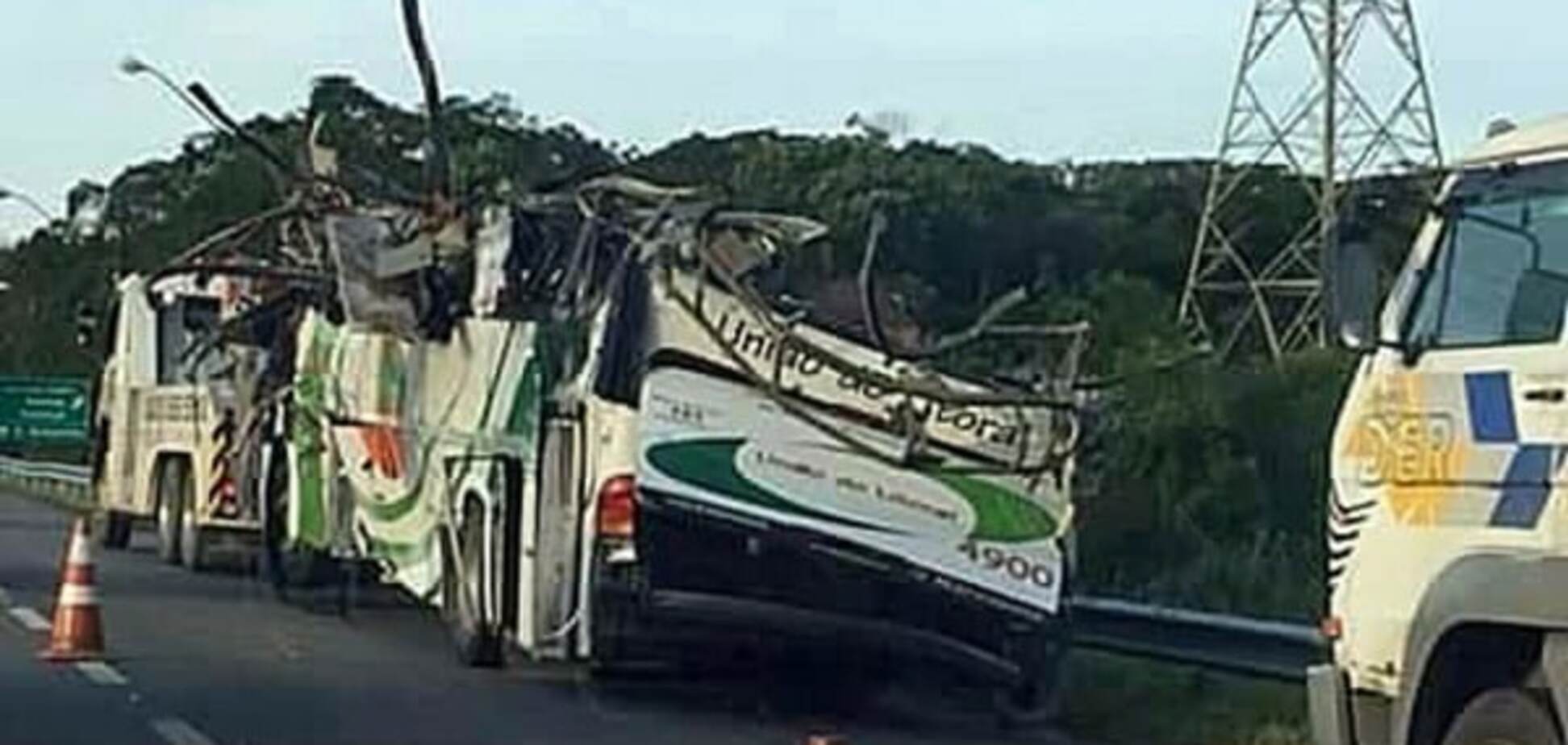 Авария автобуса в Бразилии