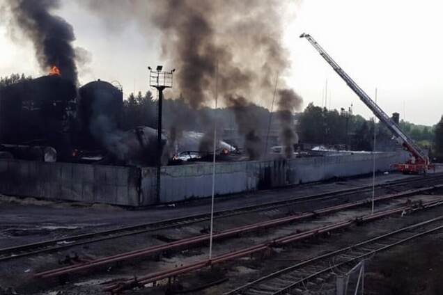 Полиция завершила расследование пожара на нефтебазе в Василькове