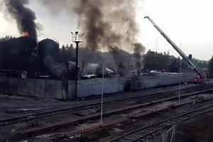 Полиция завершила расследование пожара на нефтебазе в Василькове