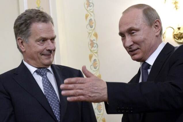 Саули Нийнистё и Владимир Путин