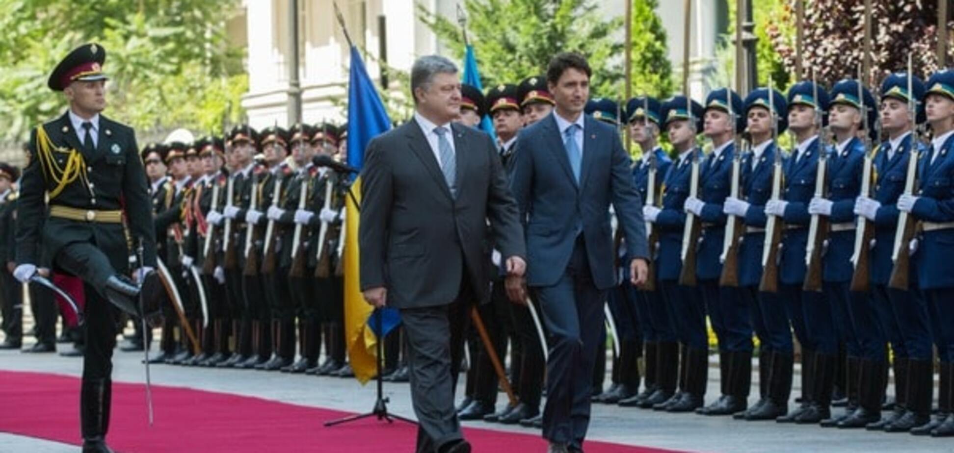 Джастин Трюдо и Петр Порошенко