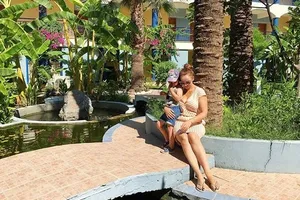 Анфиса Чехова с сыном