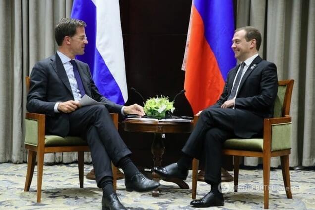 Дмитрий Медведев и Марк Рютте