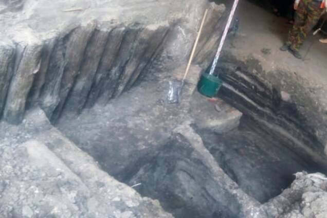 На Почтовой площади раскопали