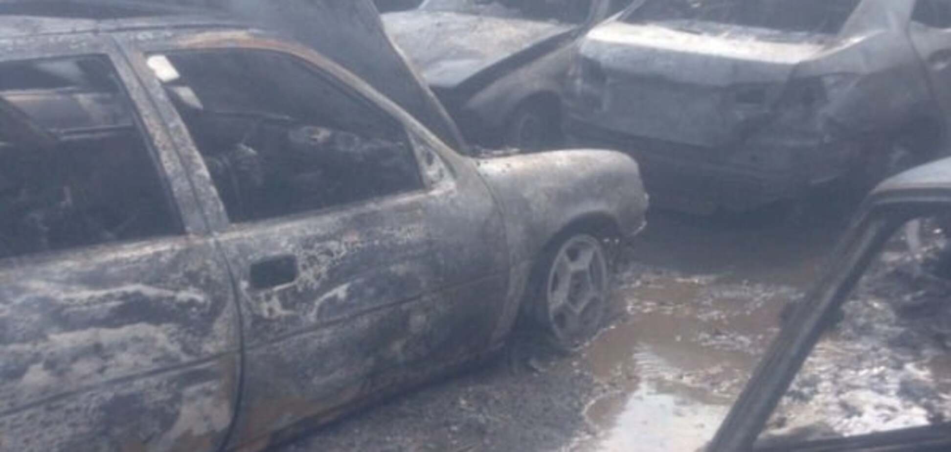 Пожежа на стоянці в Боярці