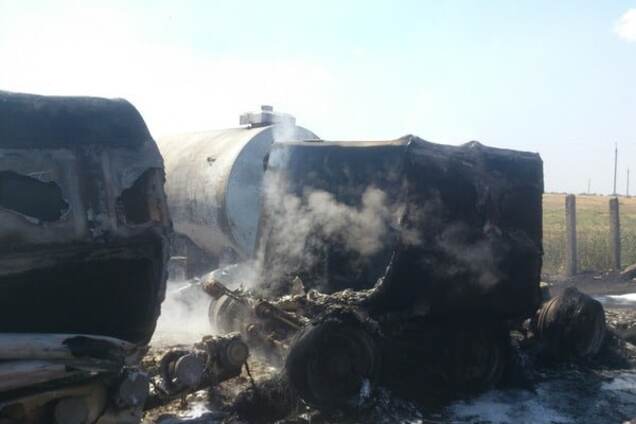 Пожар, бензовоз