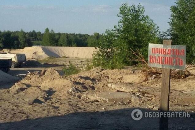 добыча песка