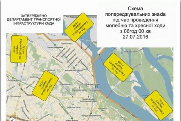 перекрытие движения