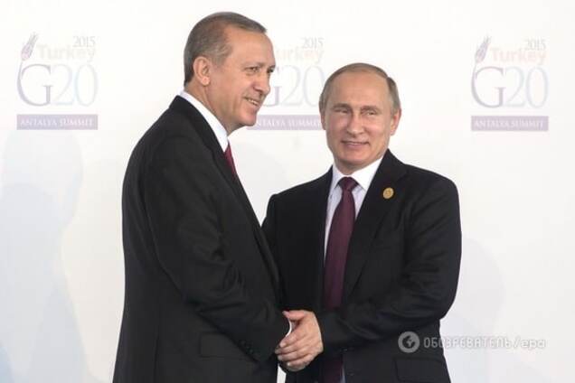 Президенты Турции и России