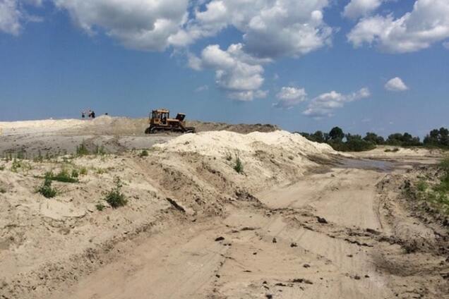 добыча песка